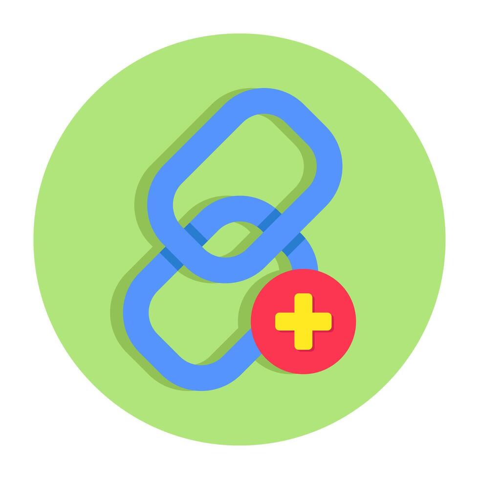 Linkage icon, editable vector