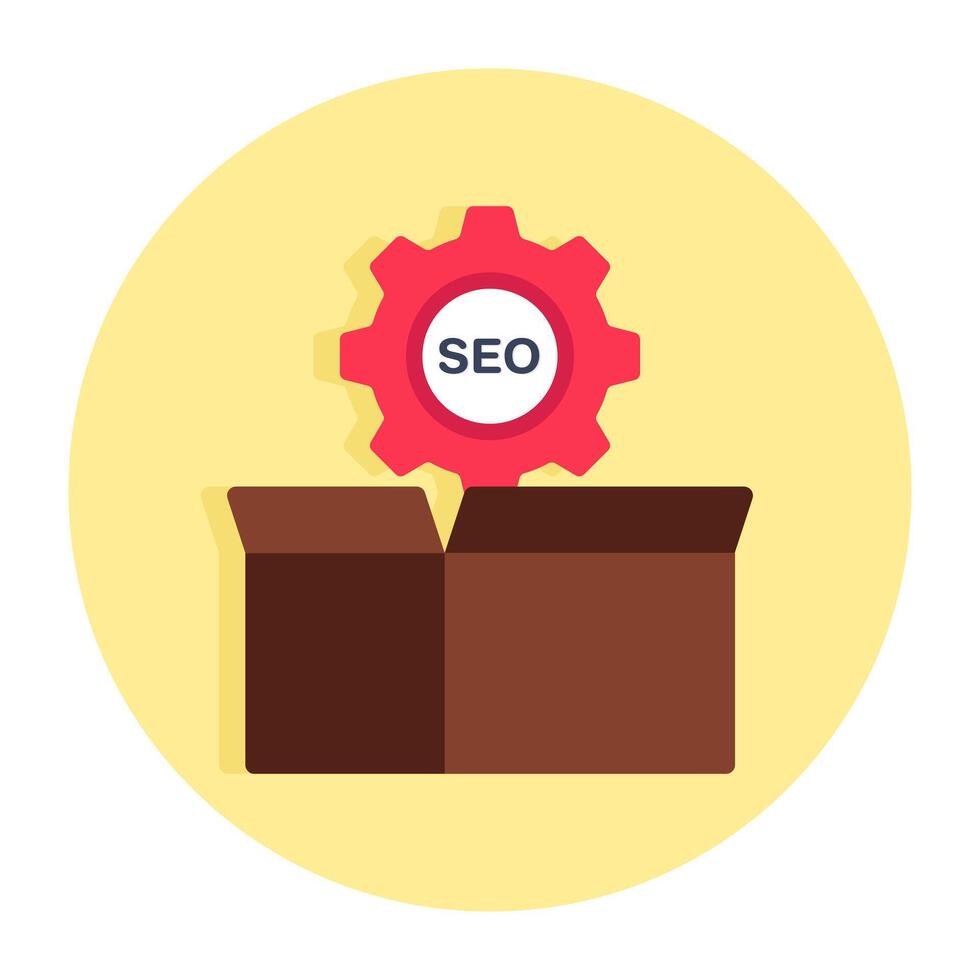 Premium download icon of seo package vector