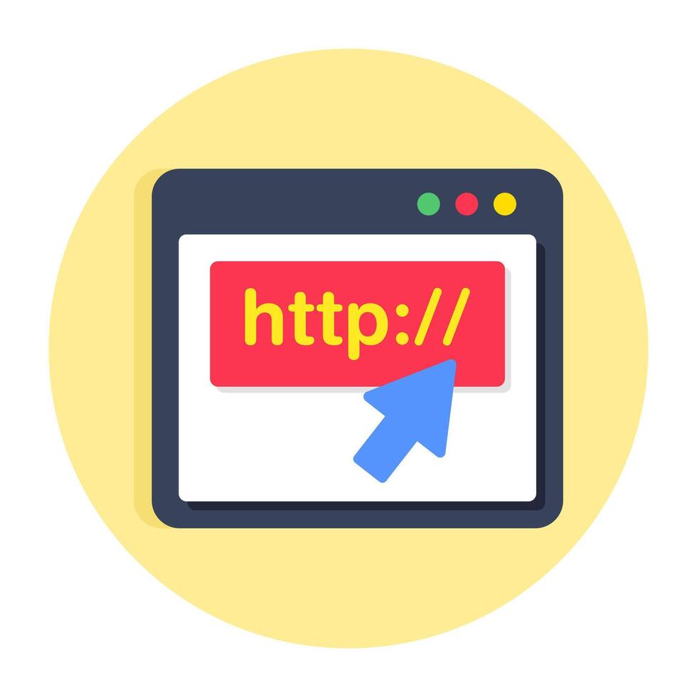 Unique design icon of https website vector