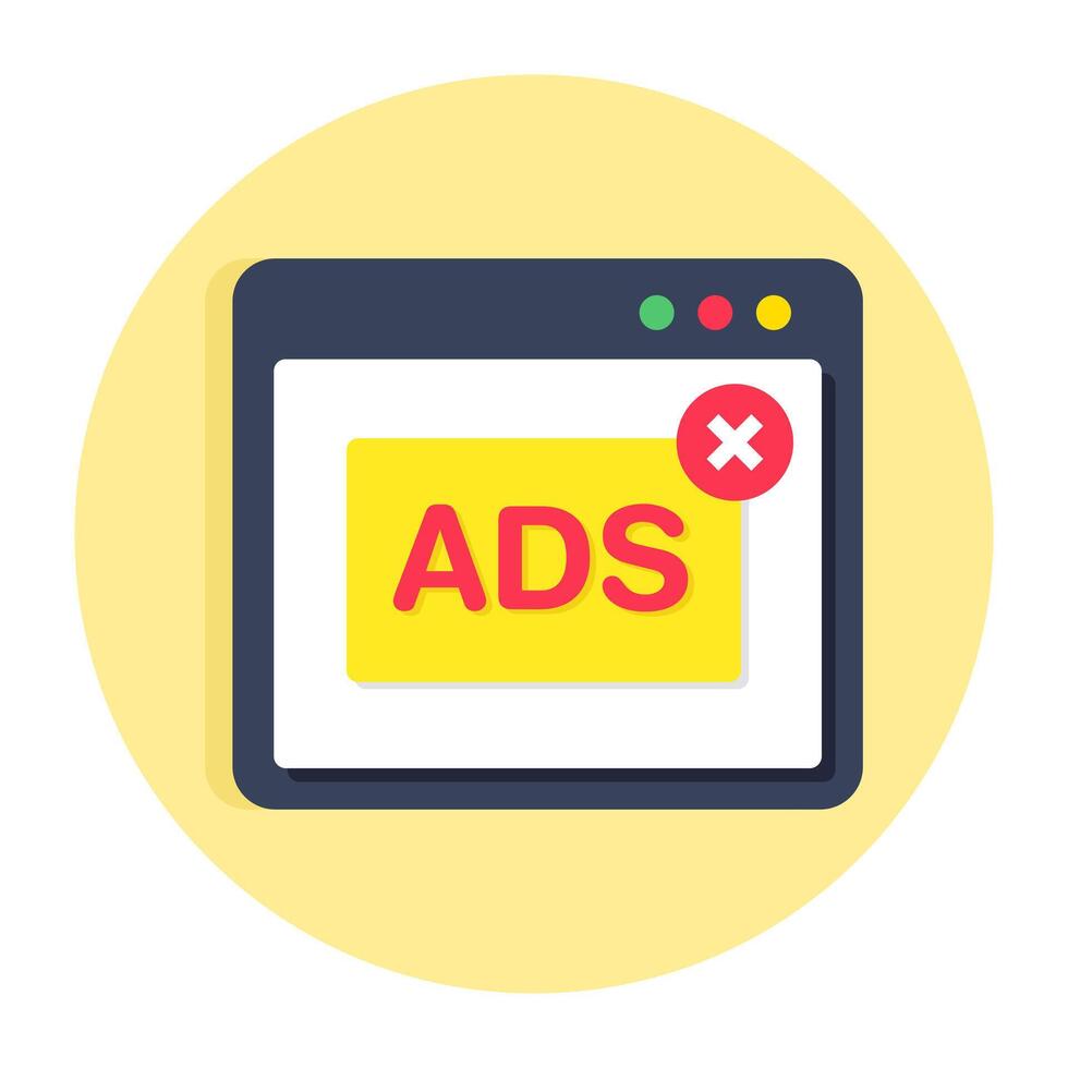 Premium download icon of no ad vector