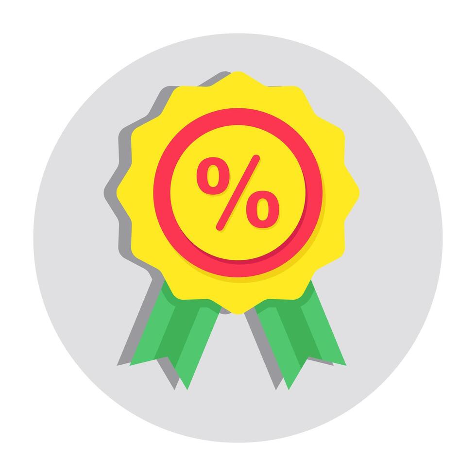Premium download icon of discount badge vector