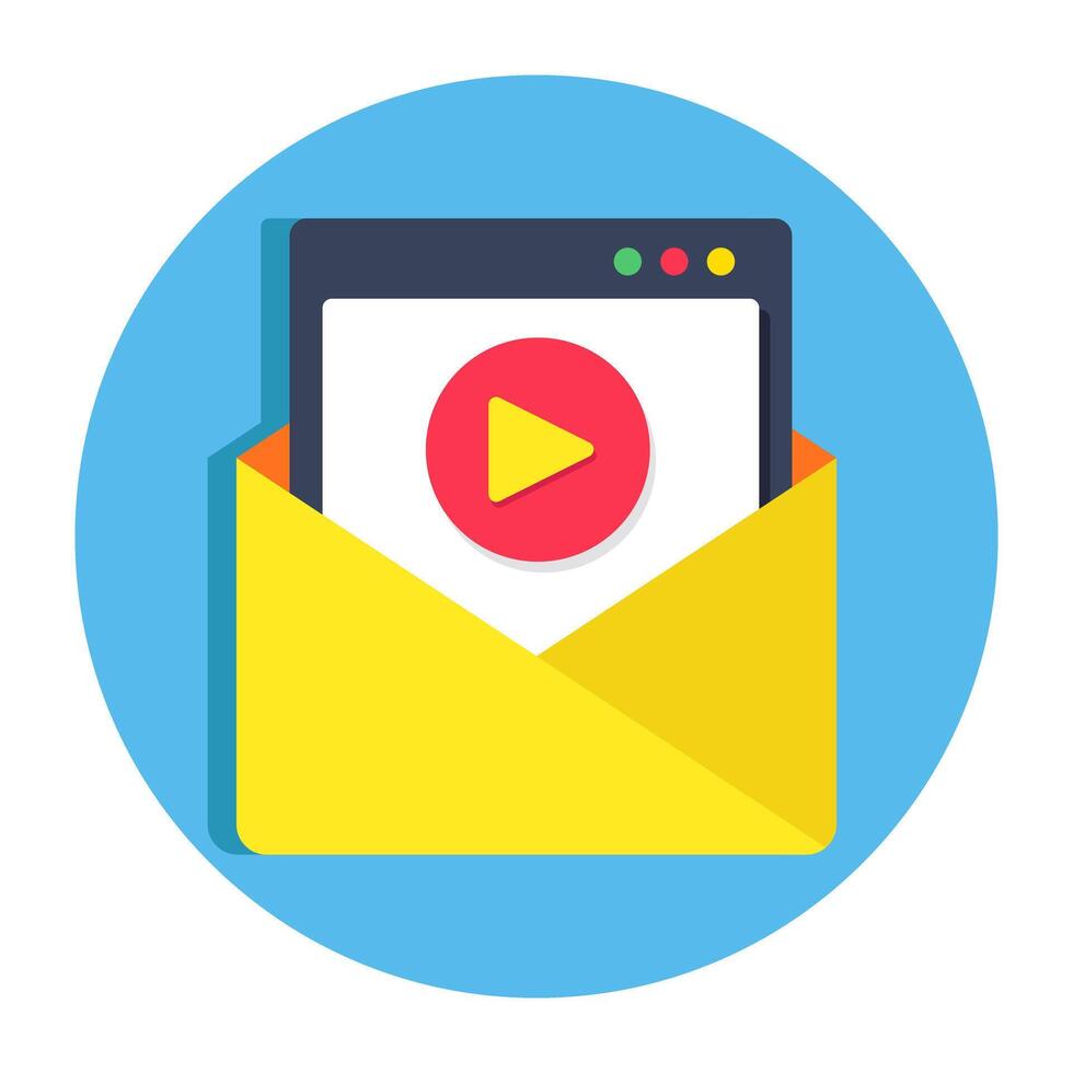 Creative design icon of mail vector