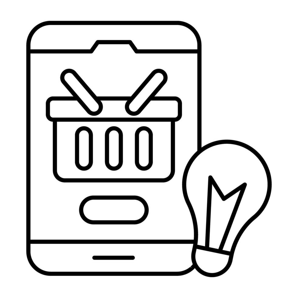 Modern design icon of creative shopping vector