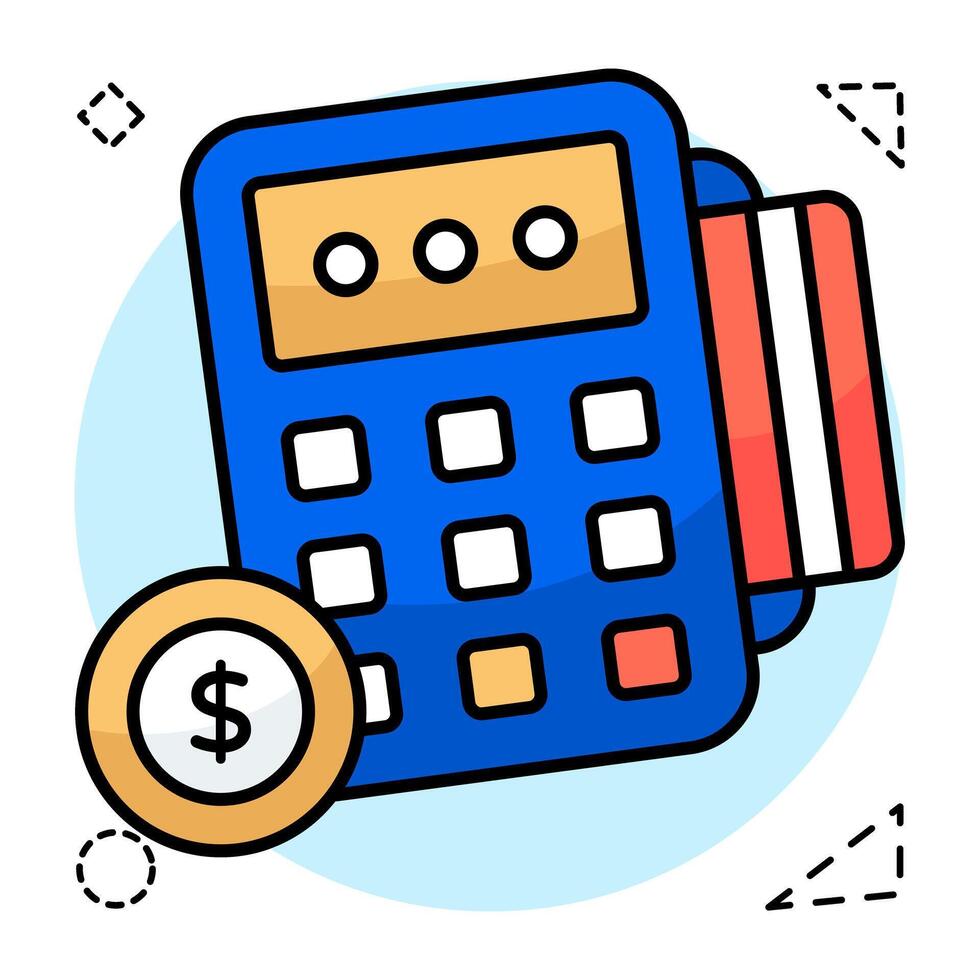 A beautiful design icon of cash till vector