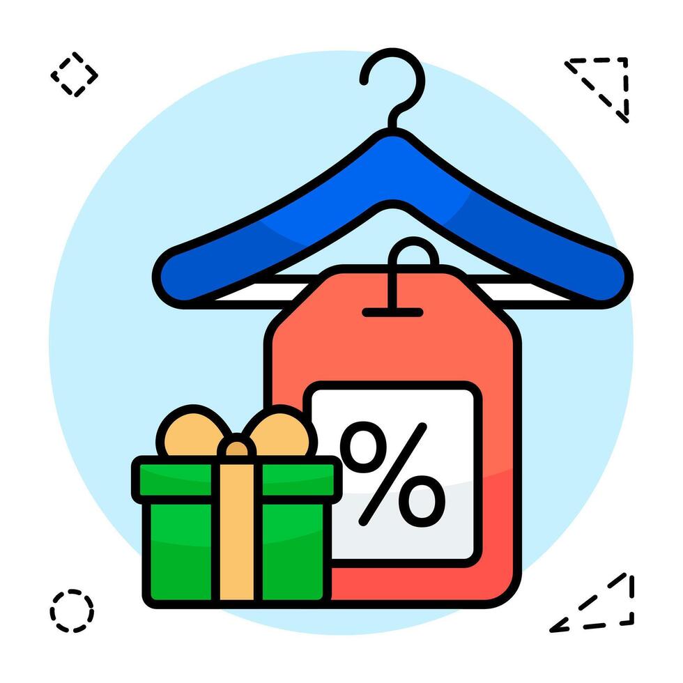 A trendy design icon of discount tag vector