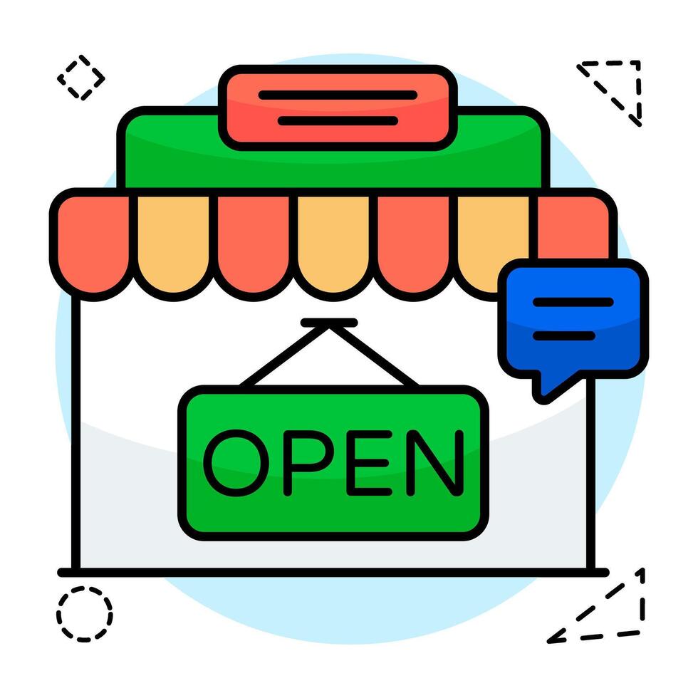 Premium design icon of open board vector