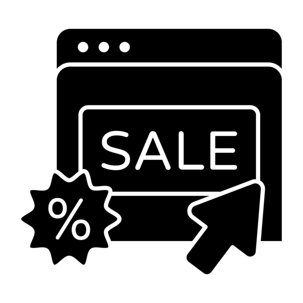 Perfect design icon of web sale vector