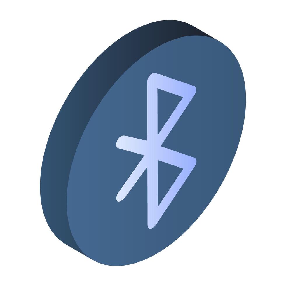 Bluetooth sign icon in modern design vector