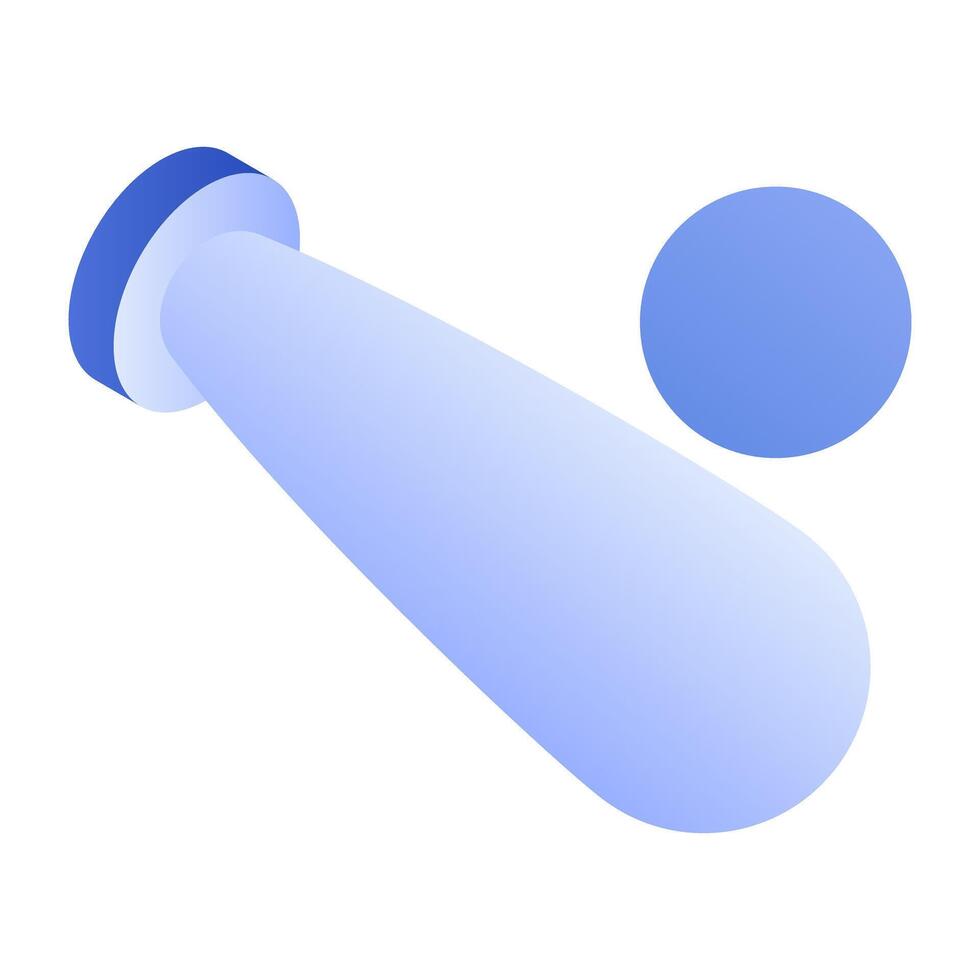 Editable design icon of baseball vector