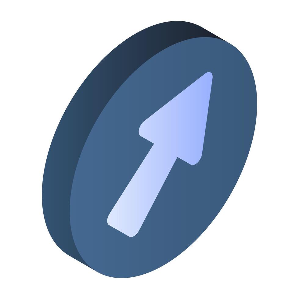 An icon design of right corner arrow vector
