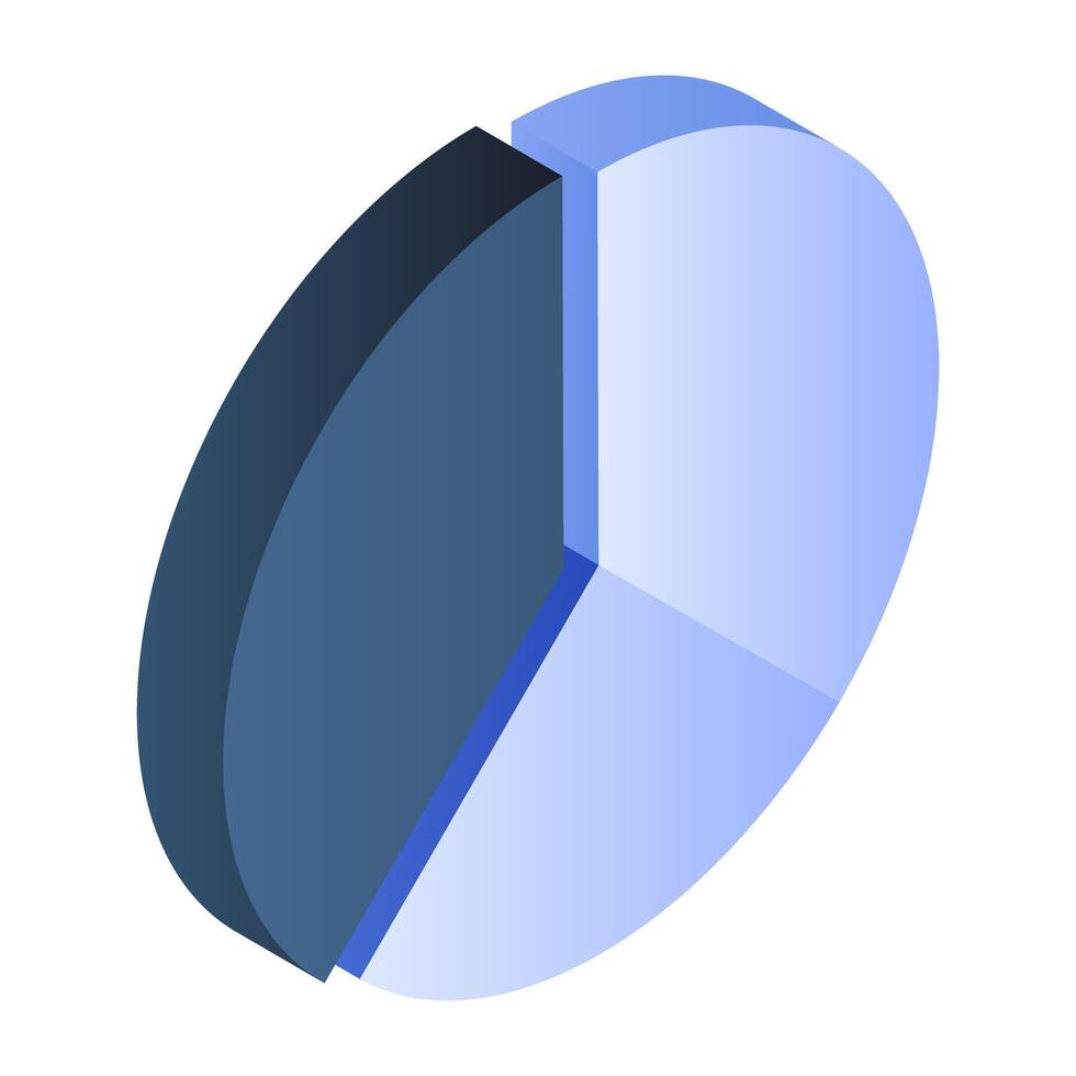 Premium download icon of pie chart vector