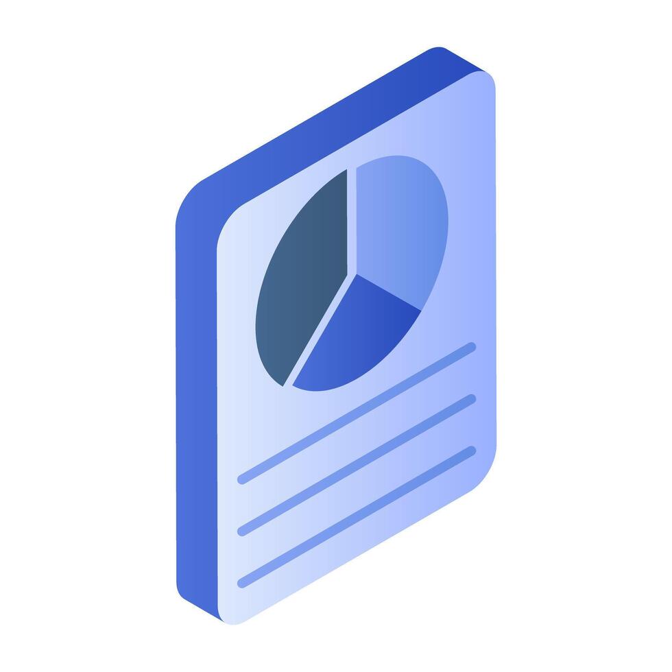 Modern design icon of business report vector