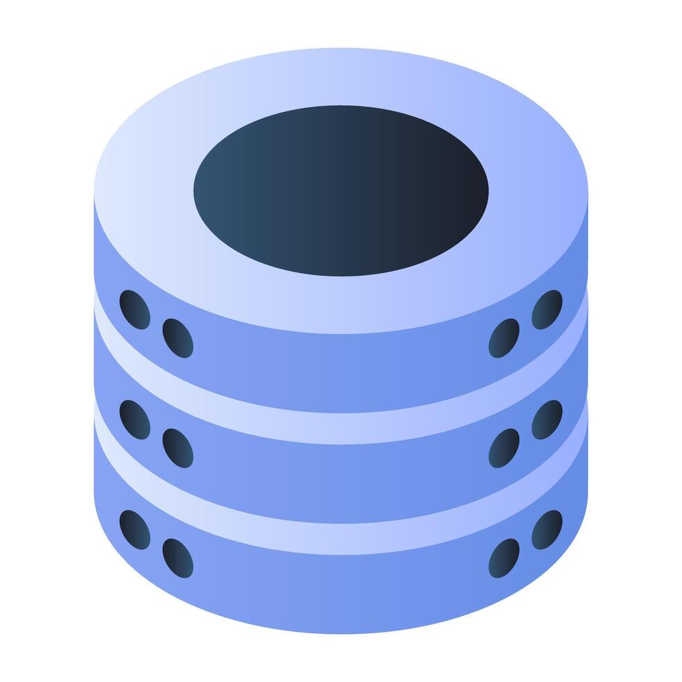 un icono diseño de base de datos vector