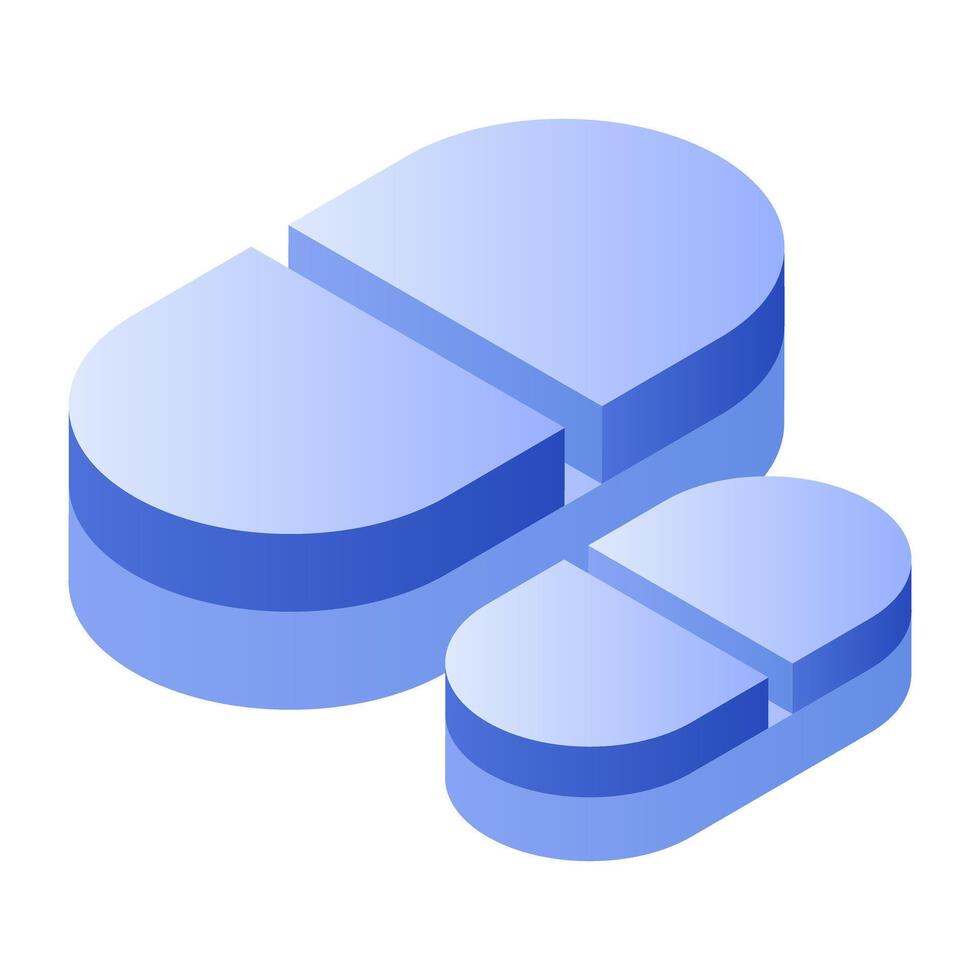 An editable design icon of pills vector