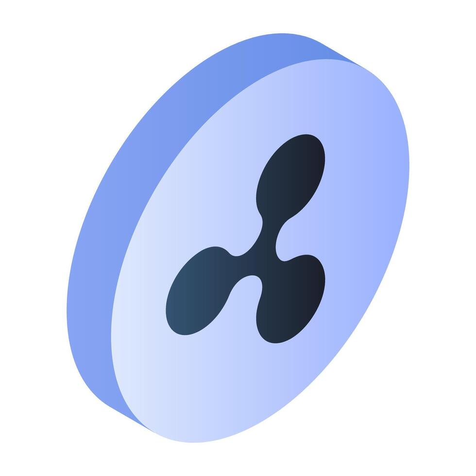 Creative design icon of ripple vector