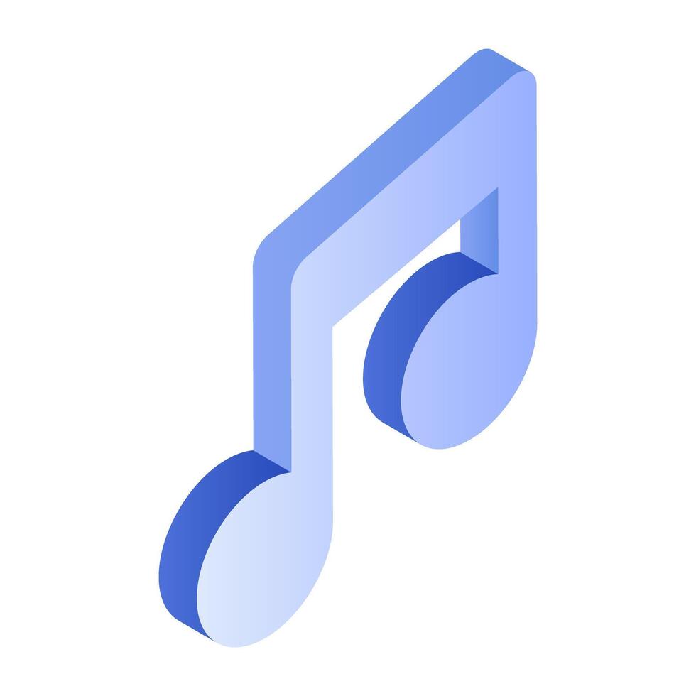 A premium download icon of music note vector