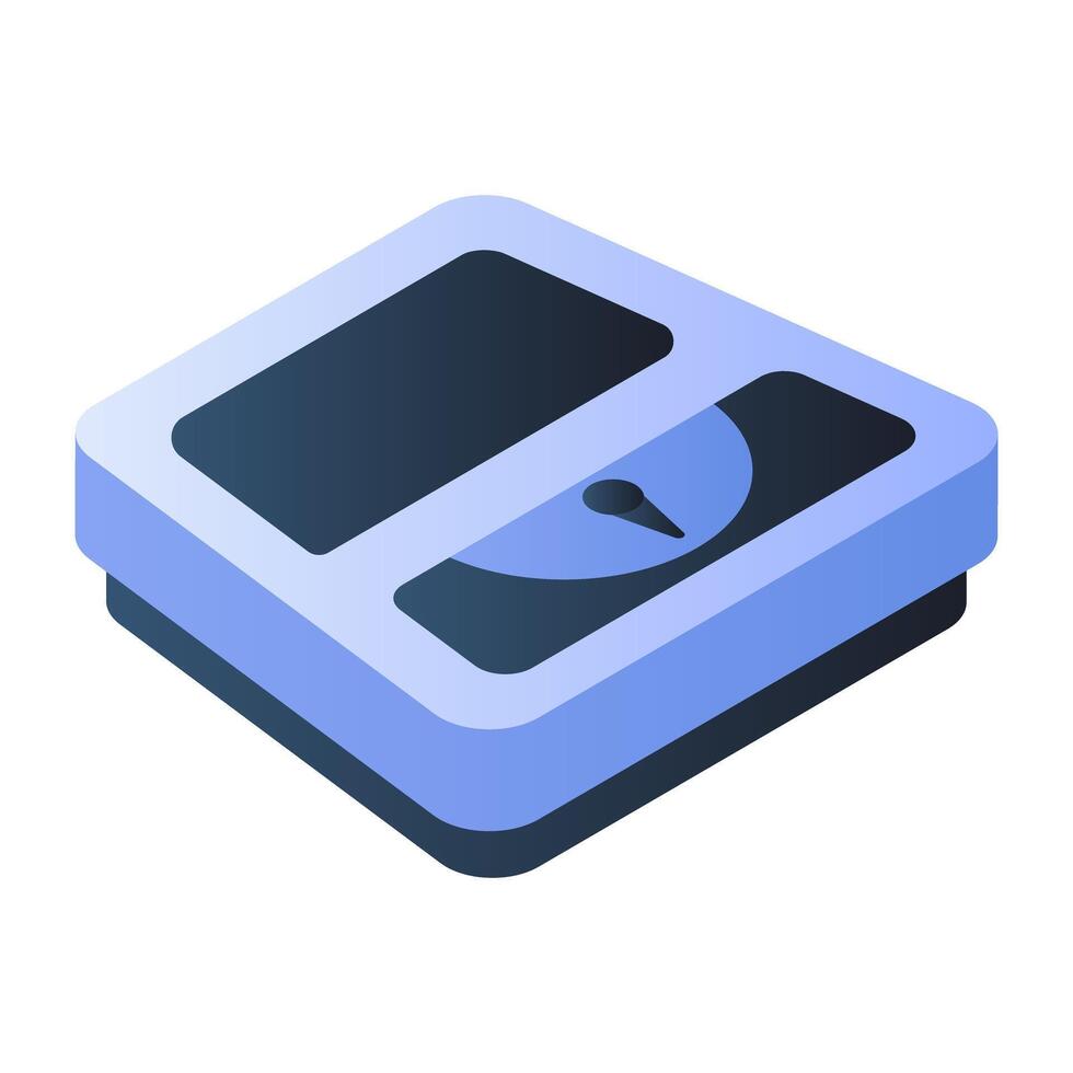 An icon design of weight scale vector