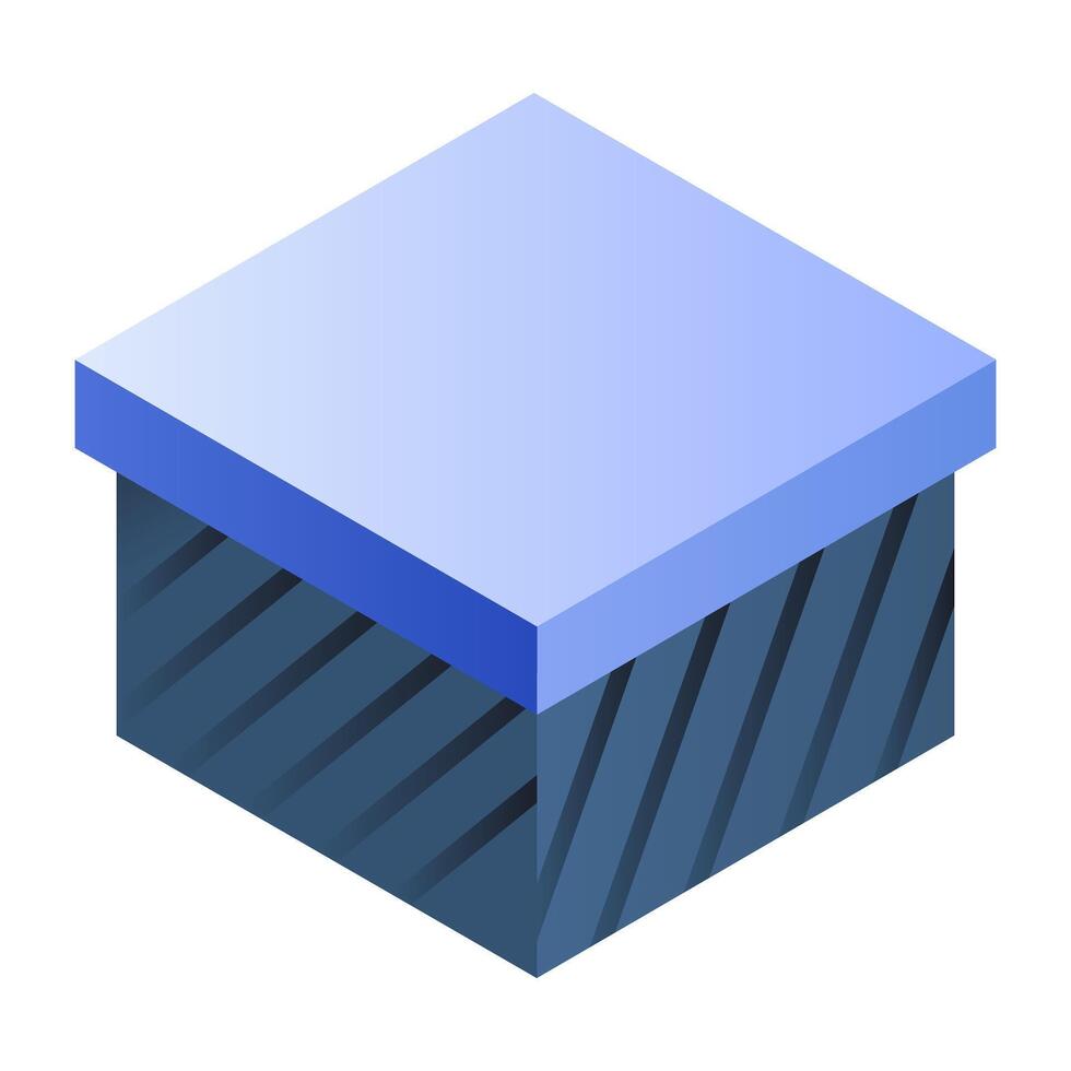 An icon design of christmas gift box vector