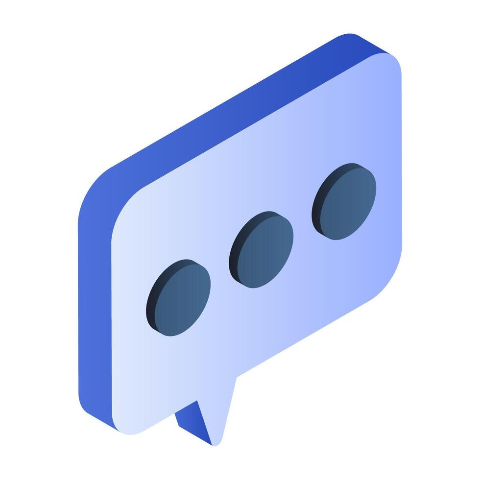 Trendy design icon of chat bubble vector