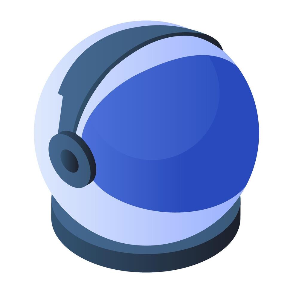 Modern design icon of space helmet vector