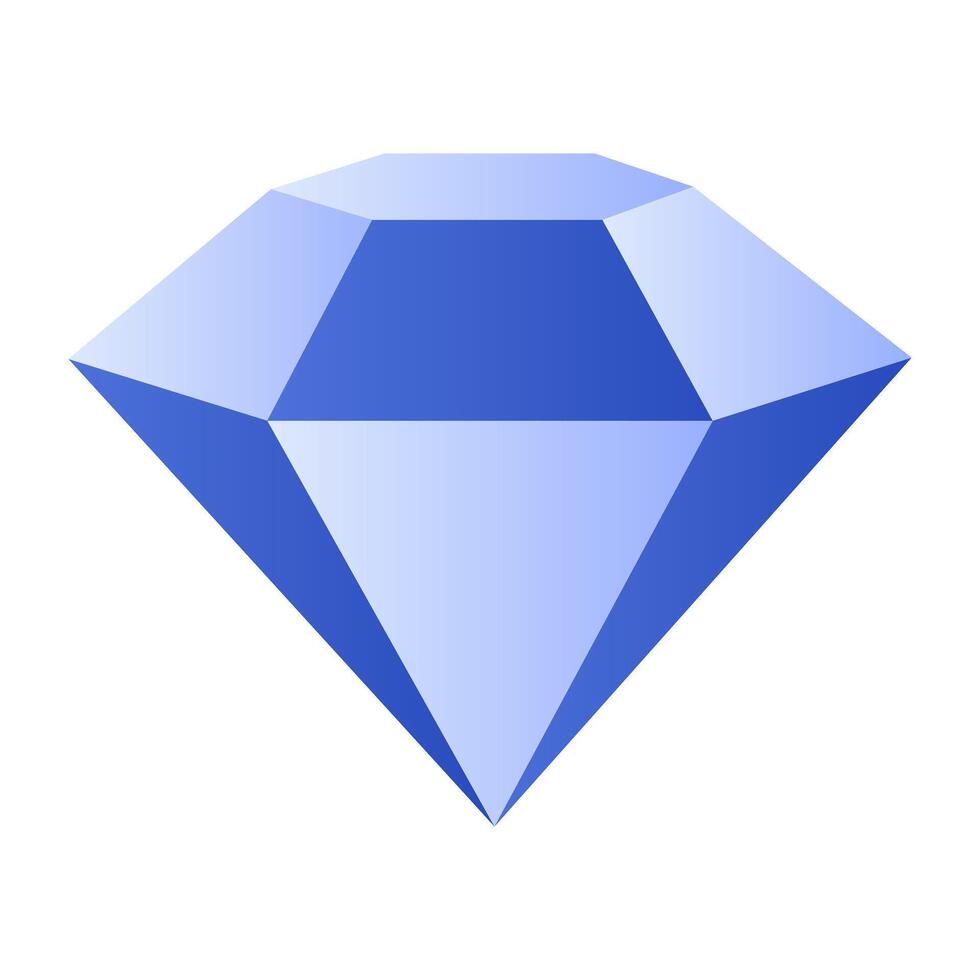 Trendy design icon of diamond vector