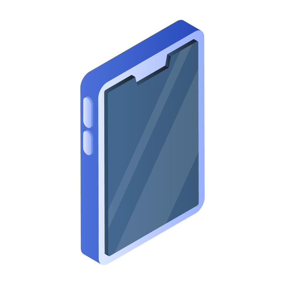 Modern technology icon of mobile phone vector