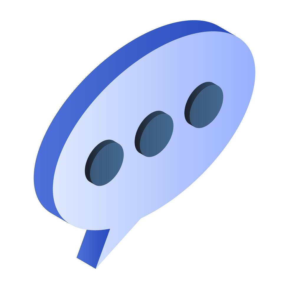 Trendy design icon of chat bubble vector