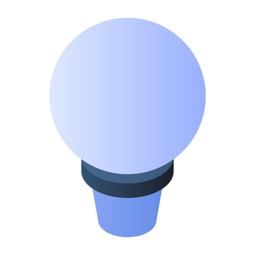 A unique design icon of golf tee vector