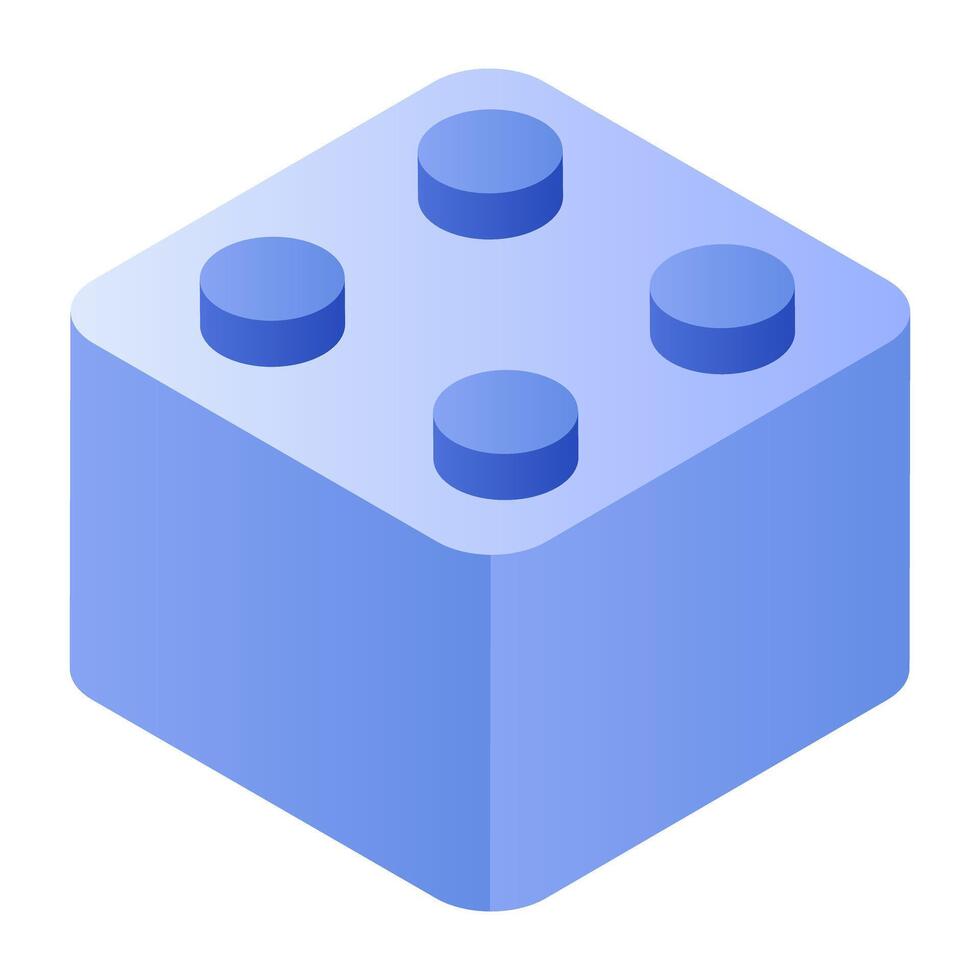 Modern design icon of building block vector