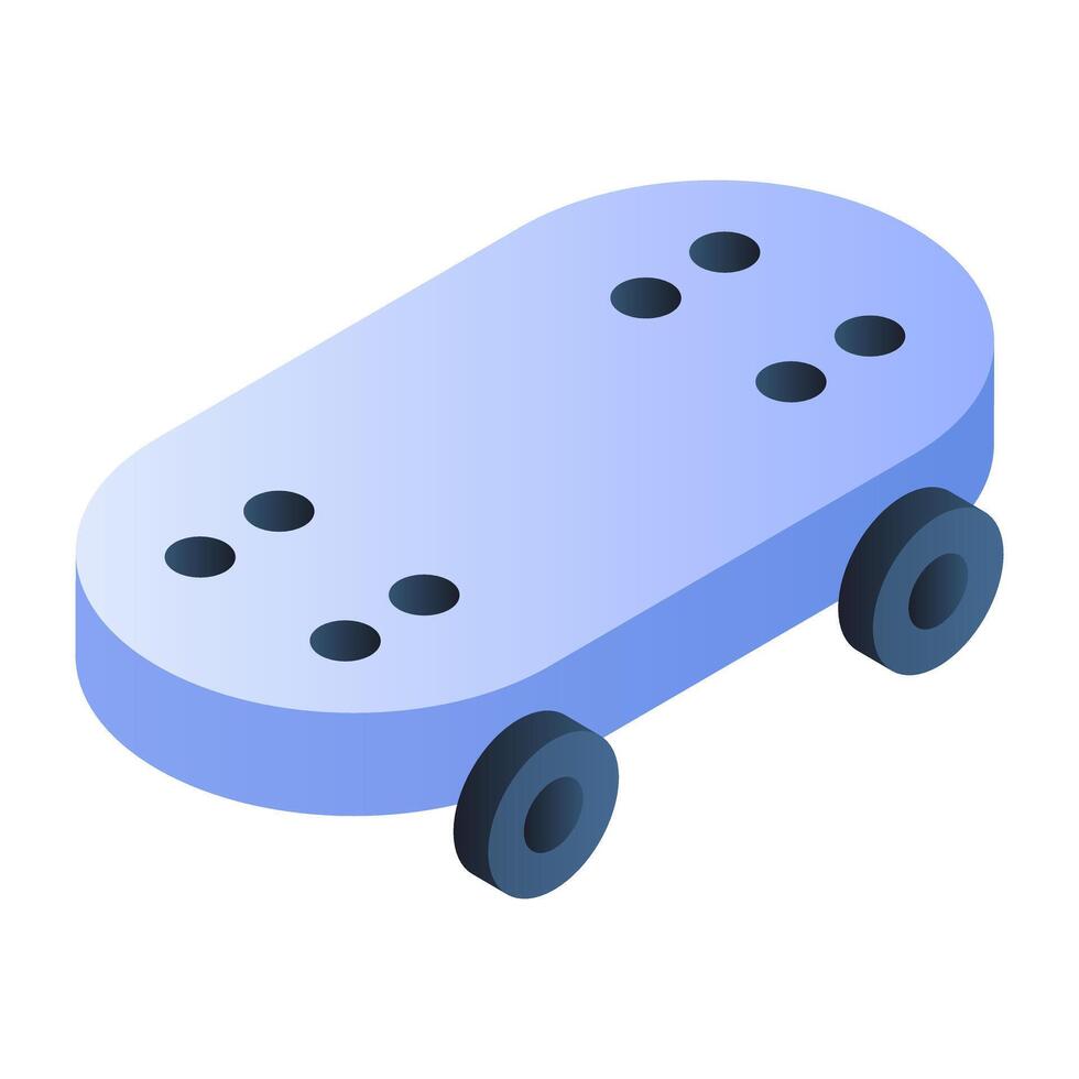 An icon design of skateboard vector