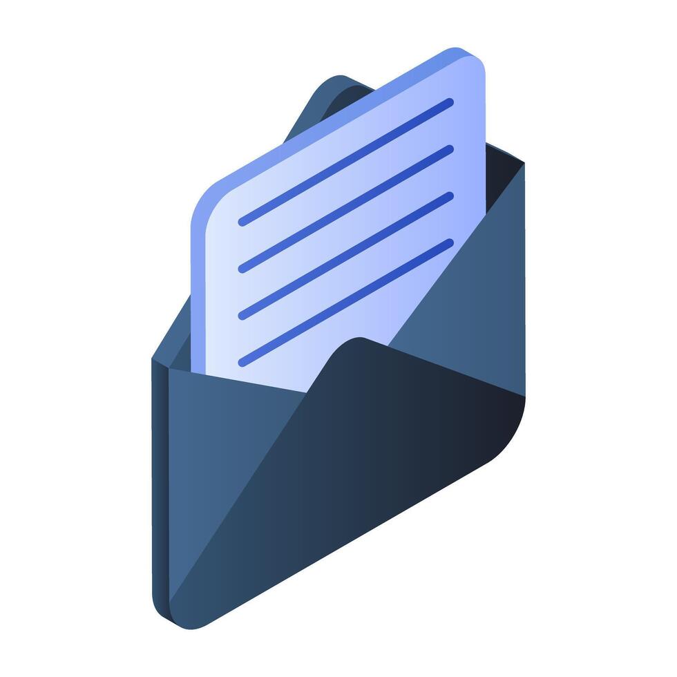 Creative design icon of mail vector