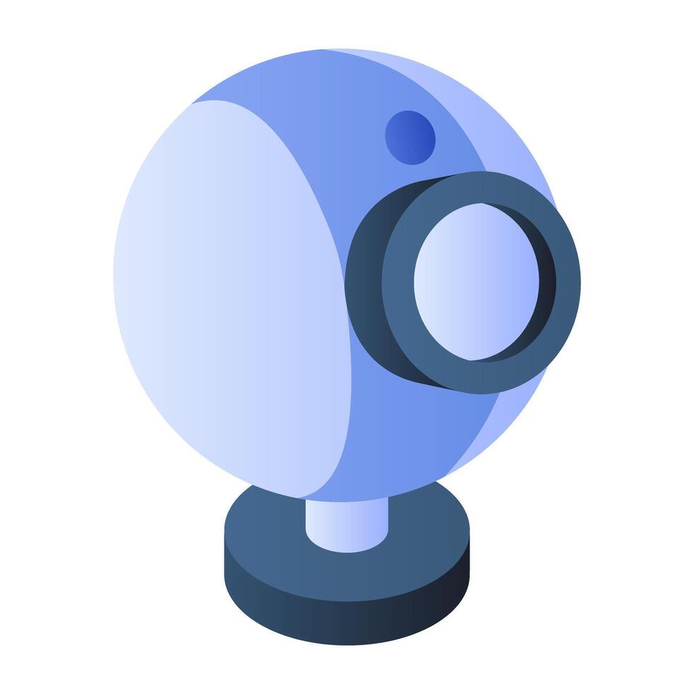 A modern technology icon of webcam vector