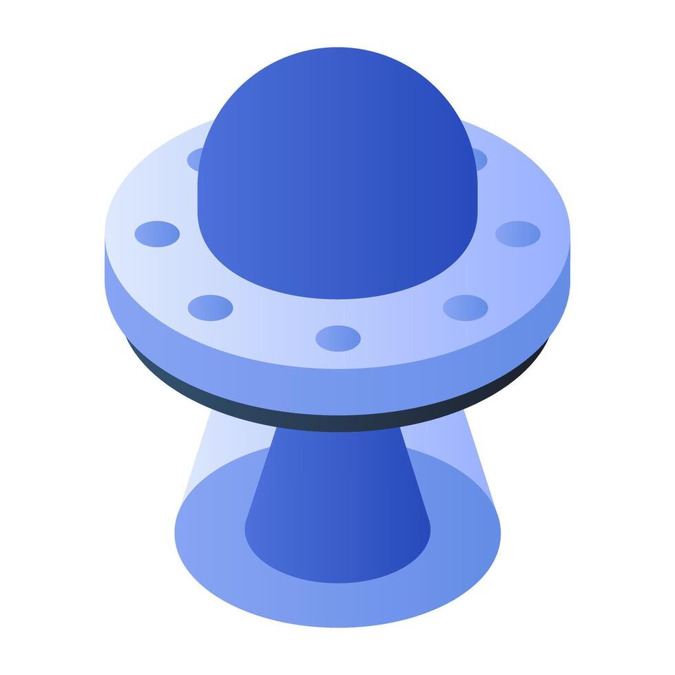 Trendy design of space capsule vector