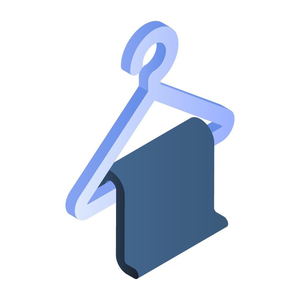 Modern design icon of towel rack vector