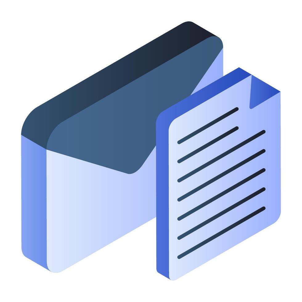 Creative design icon of mail vector