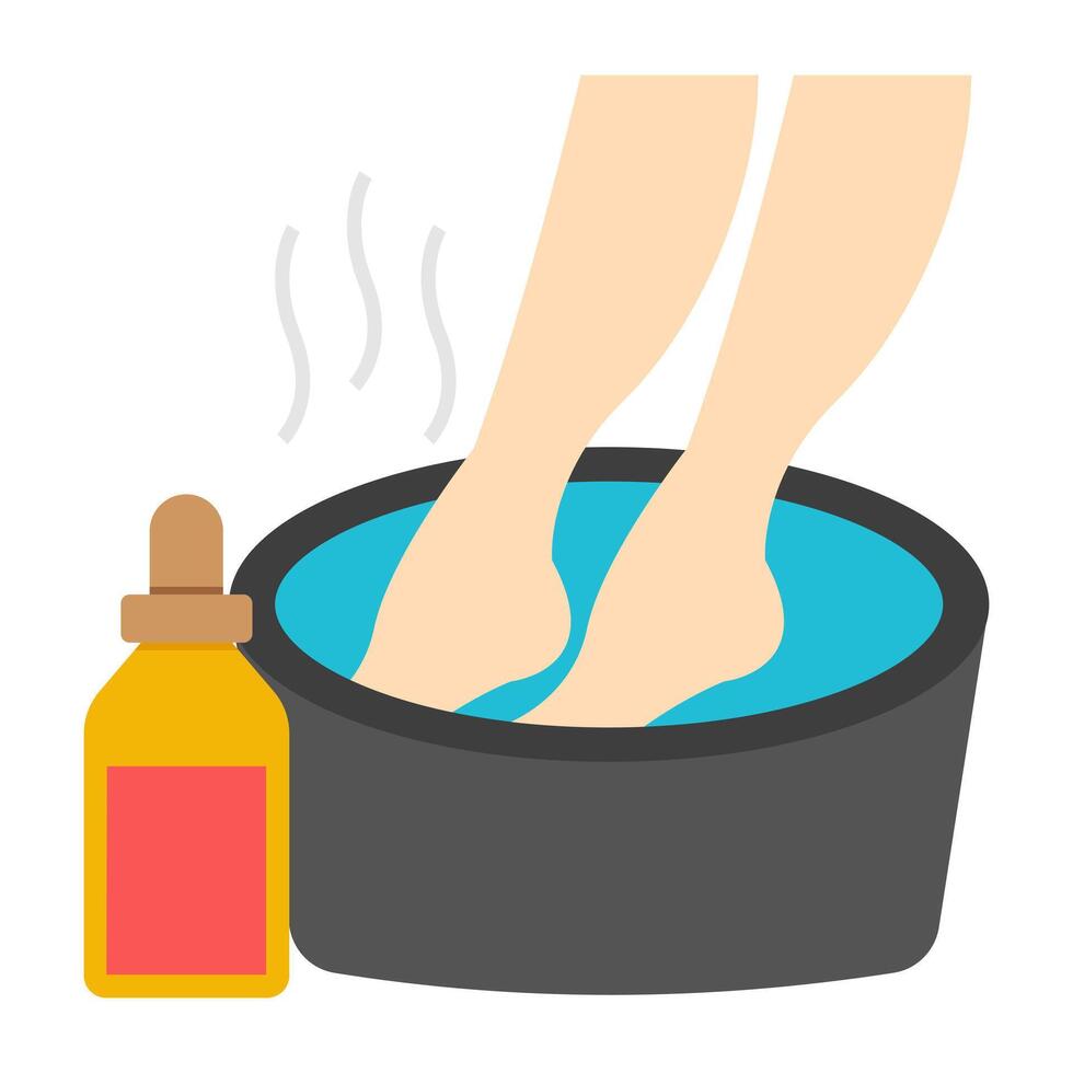 Modern design icon of foot spa vector