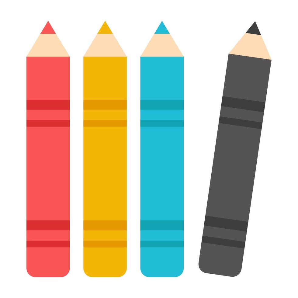 An icon design of lip pencils vector