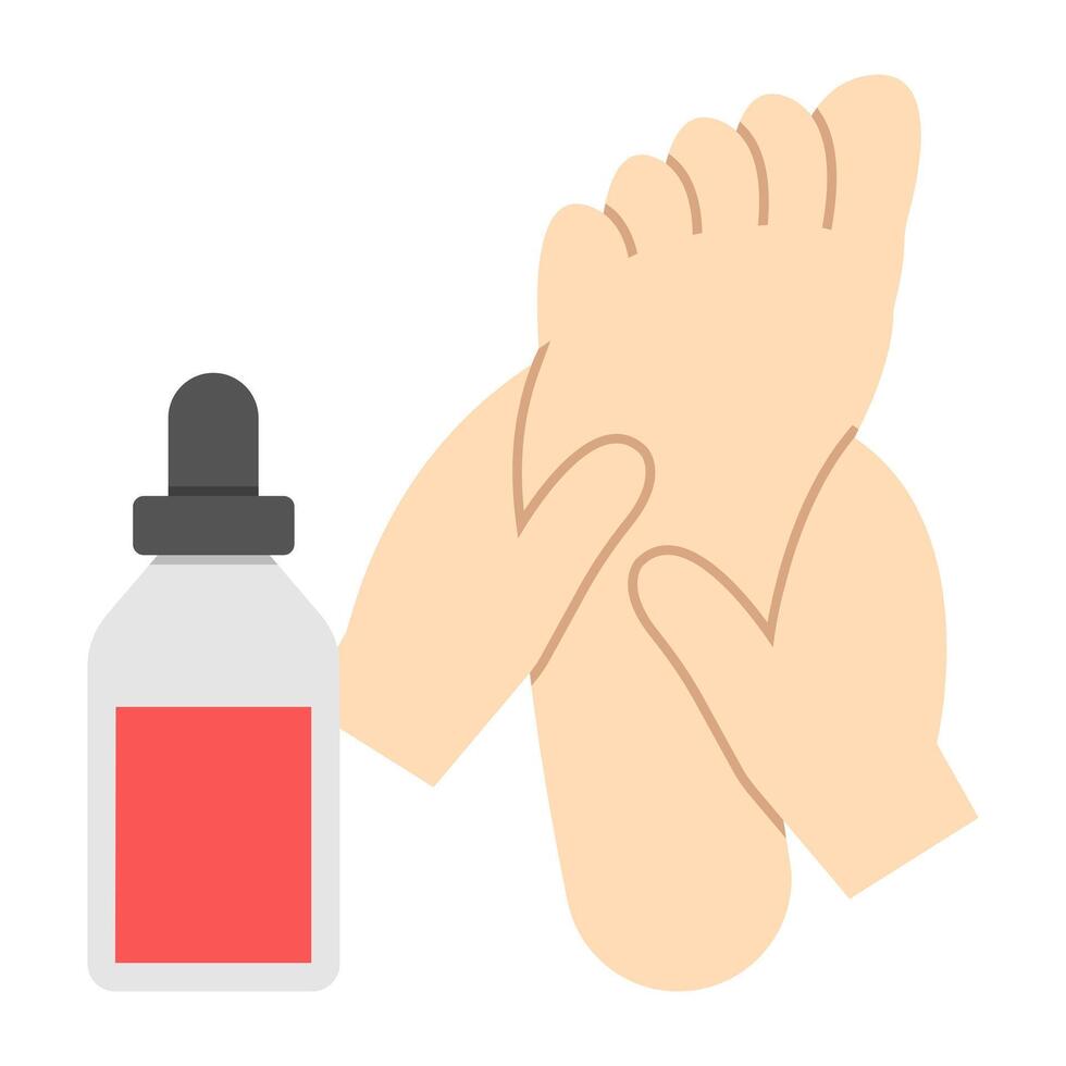 A trendy design icon of foot massage vector