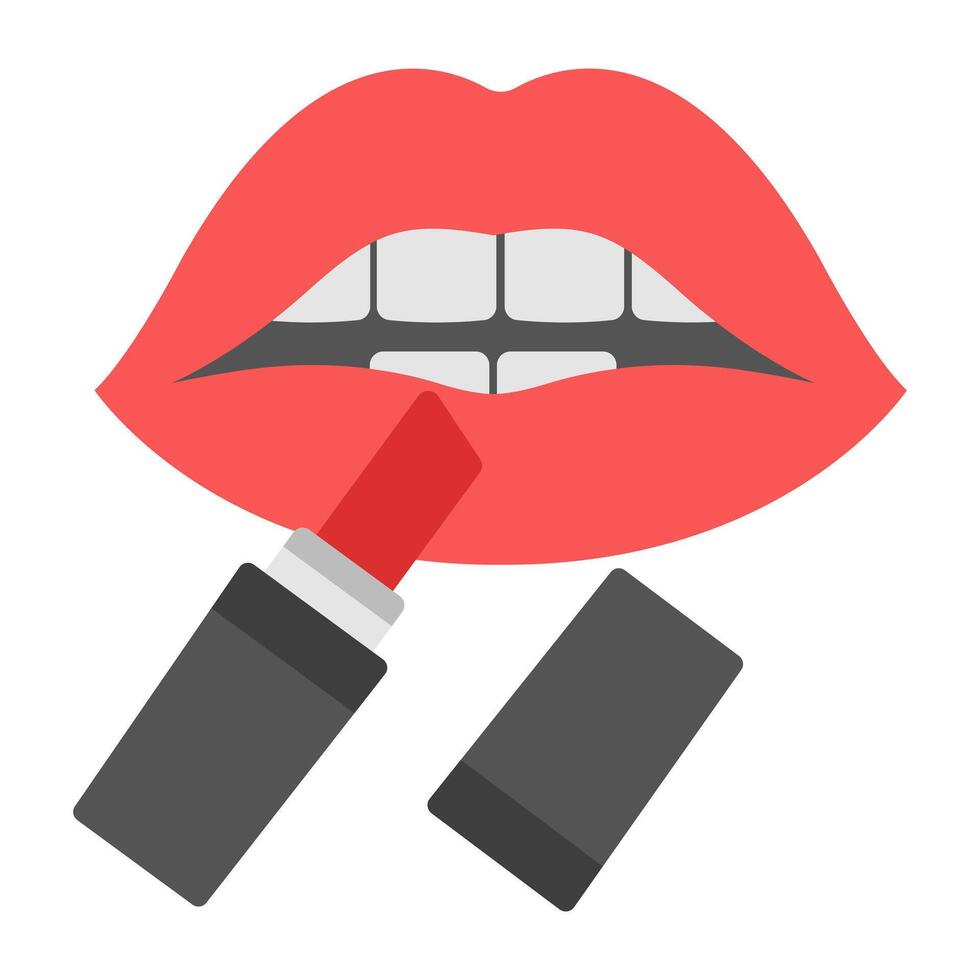 A trendy design icon of lipstick vector