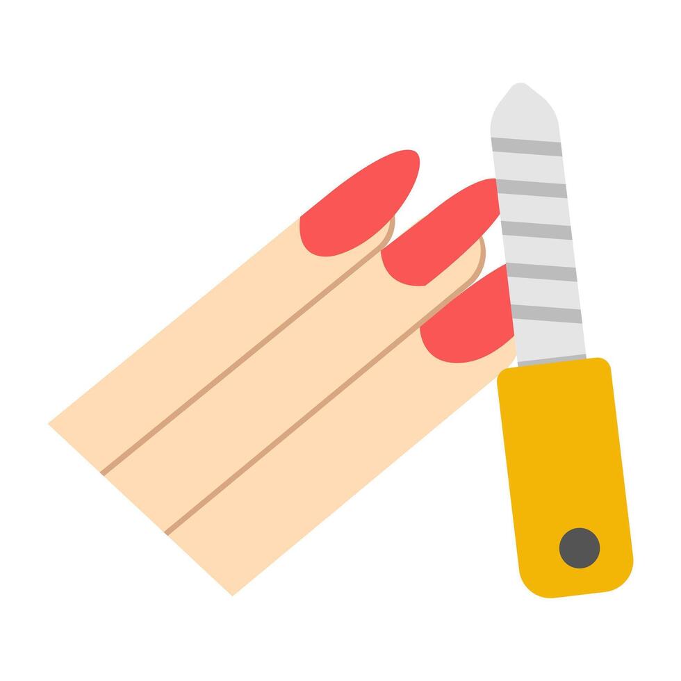 A beautiful design icon of nail file vector