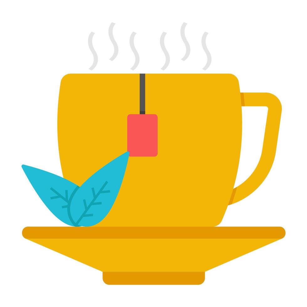 Premium design icon of herbal tea vector