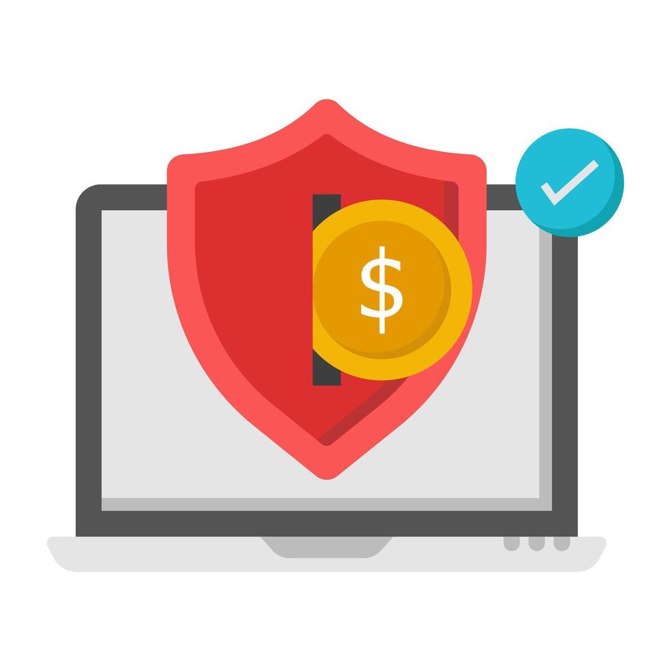 A beautiful design icon of secure payment vector