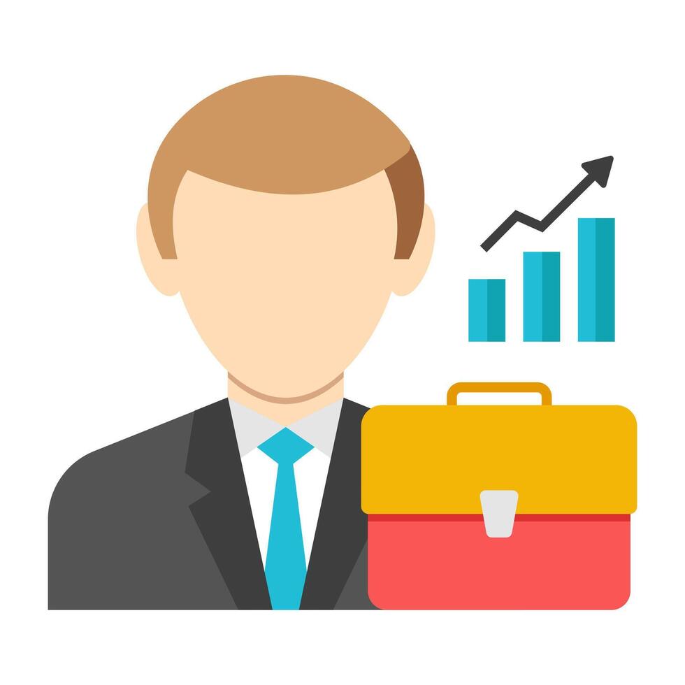 Premium design icon of businessman vector