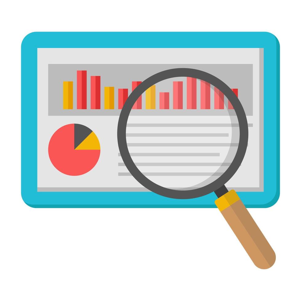 A beautiful design icon of data analytics vector