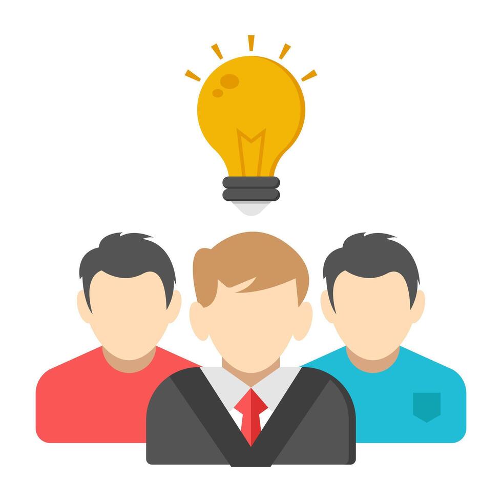 An icon design of creative team vector