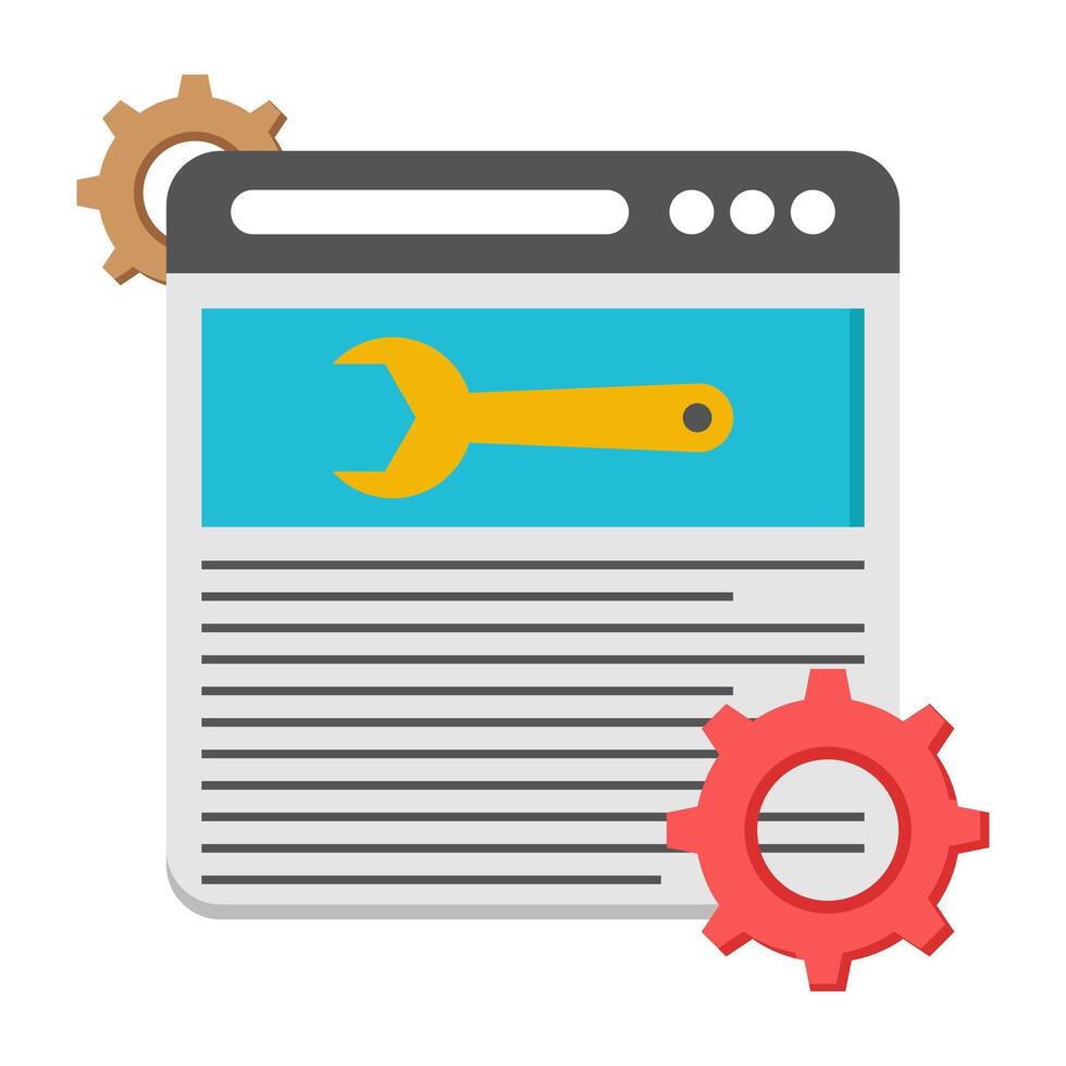A unique design icon of web setting vector