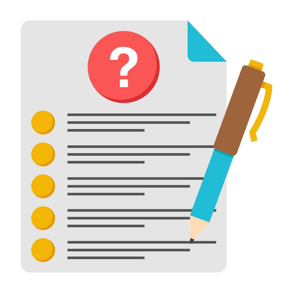 Trendy design icon of frequently ask question vector