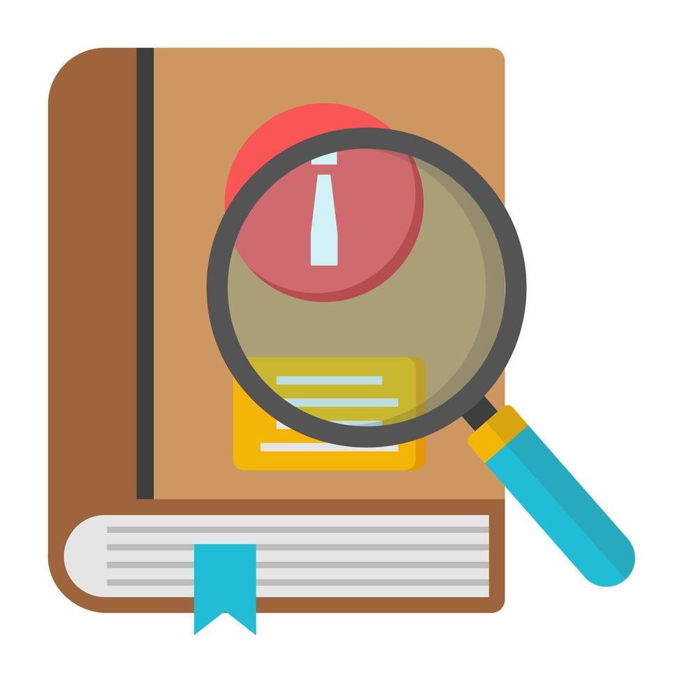 Modern design icon of info manual vector
