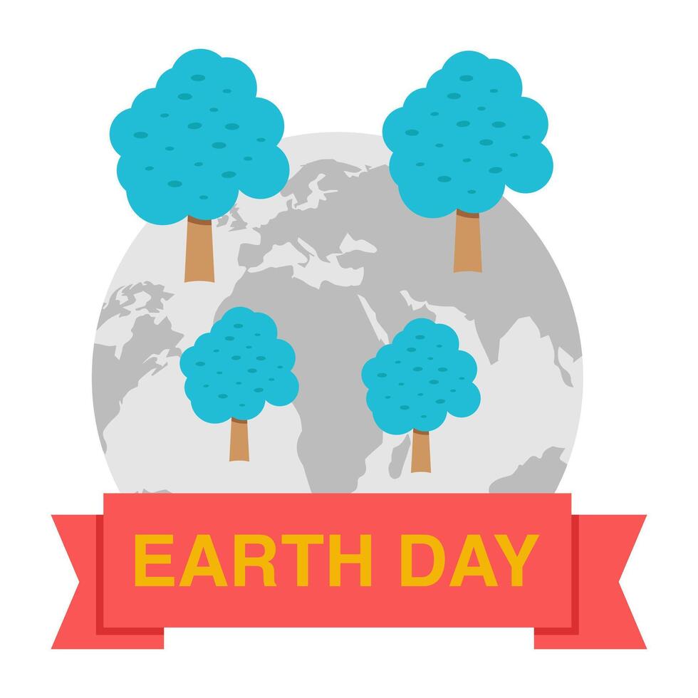 A unique design icon of global ecology vector