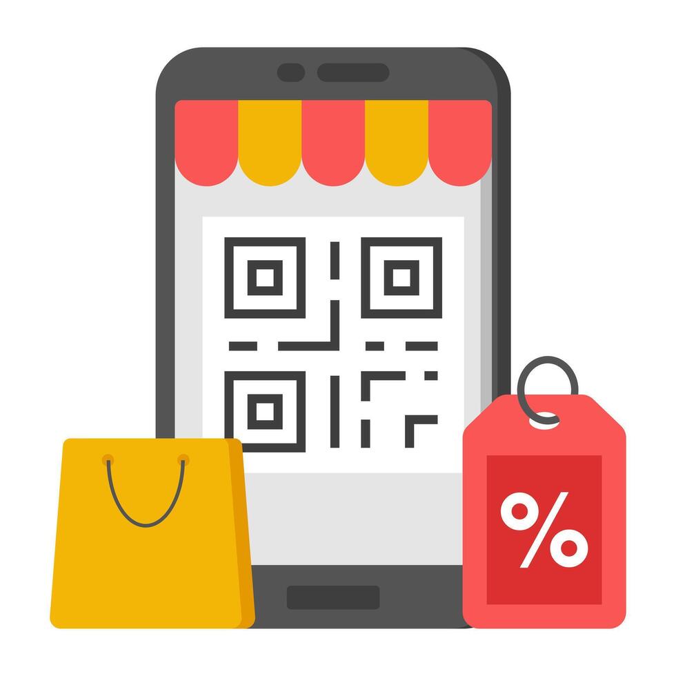 Premium design icon of mobile barcode scan vector